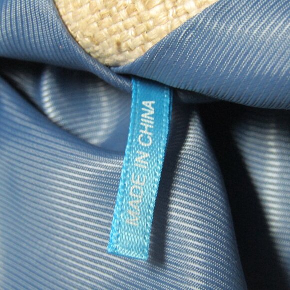 J McLaughlin Cream Blue Gingham Plaid Long Jacket Coat Womens Size S Statement - Picture 6 of 9